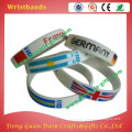 cute fashion rubber wristlet charms with color ink